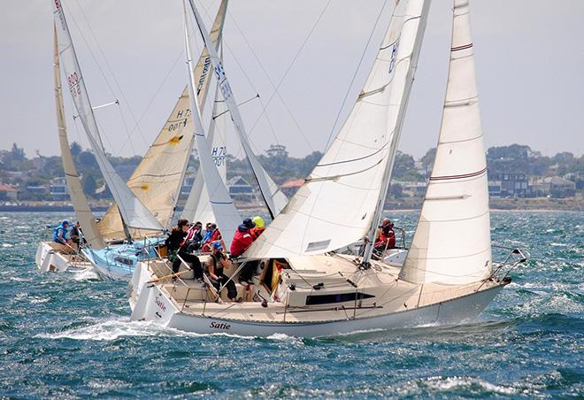 Satie, sailed by an all-women crew, in the S80 championship © David Staley - copyright